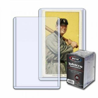 1 Bcw Tobacco Card Toploader 25ct Pack