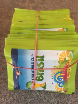 Panini World Cup 2014 Brazil Football Stickers - 100 X Packets.
