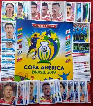 Copa America 2019 3 Reyes Album Complete Set Stickers Peru Navarrete Japan Qatar