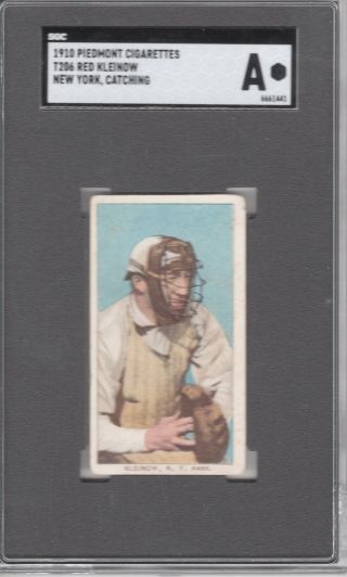 1909 - 11 T206 Red Kleinow (n.  Y. ,  Catching) Of The York Highlanders Sgc Auth