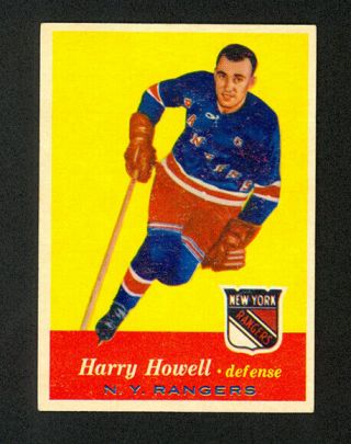 1957 - 58 Topps Harry Howell 51 - York Rangers - Ex - Mt