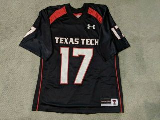 Under Armour Texas Tech Red Raiders 17 Football Jersey Mens Medium