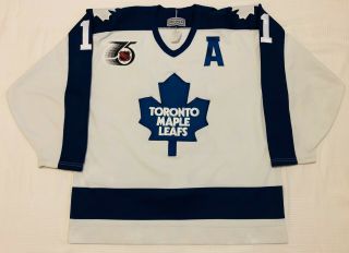 Authentic 1991 - 92 Ccm Toronto Maple Leafs Gary Leeman Home Hockey Jersey Size 48