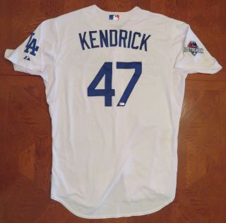 Howie Kendrick 10/15/2015 Postseason Nlds Game 5 Dodgers 47 Game Jersey Gu