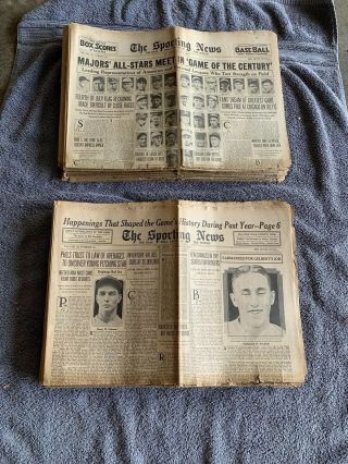 1933 The Sporting News Complete Year 52 Issues - First All Star Game Issue