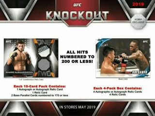 Henry Cejudo 2019 Topps Ufc Knockout Half Case 6 Box Index Card Fighter Break