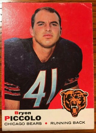 1969 Topps Nfl 26 The Great Bryon Piccolo Vg To Vg,