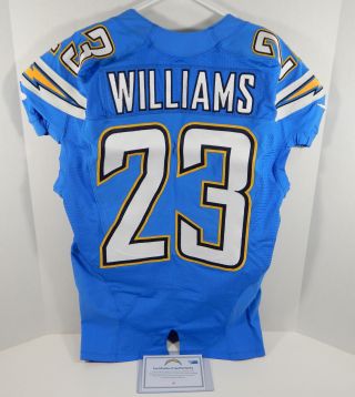 2014 San Diego Chargers Steve Williams 23 Game Issued Light Powder Blue