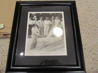 Ben Hogan Masters Signed Auto Golf Picture Augusta National PSA/DNA 2