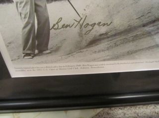Ben Hogan Masters Signed Auto Golf Picture Augusta National PSA/DNA 3