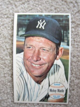 1964 Topps Giants Baseball Mickey Mantle Yankees Trading Card 25,  Bonuses