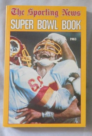 1983 The Sporting News Pro Football Bowl Book Redskins John Riggins