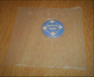Vtg 1984 Crane Potato Chips Pin Button - Montreal Expos Baseball In Packaging