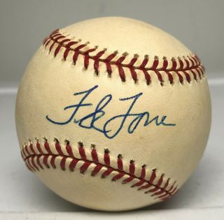 Frank Torre Single Signed Baseball Autographed Auto Jsa Braves Phillies