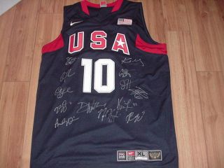 2012 Team Usa Men Basketball Team Signed Jersey Autographed