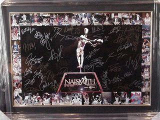 37 Naismith Award Winners Signed 20 X 30 Photo Custom Framed Item