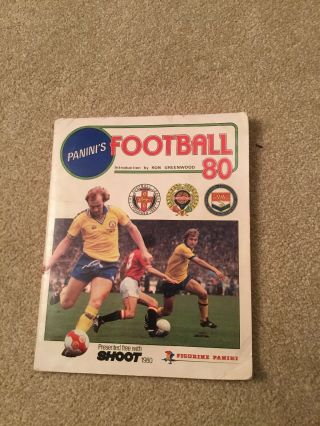 Panini Football 80 Sticker Album (100 Complete)