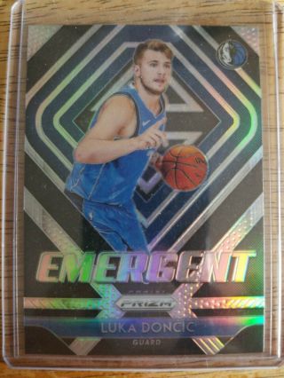 Luka Doncic 2018 - 19 Prizm Silver Emergent 3 Rookie Card - Rc Roy Mavs
