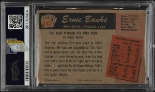 1955 Bowman SETBREAK Ernie Banks 242 PSA 8 NM - MT (PWCC - A) 2