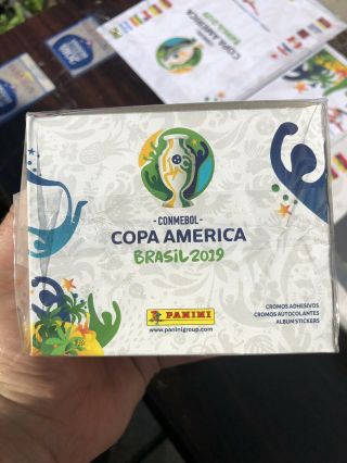 Panini Copa America 2019 Brasil Box Usa Edition 50 Packs 250 Stickers 1