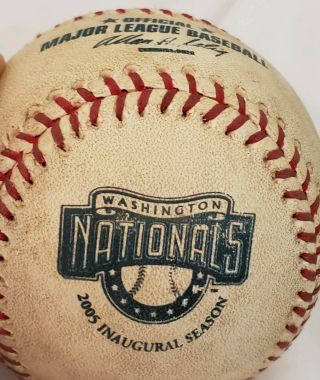 Washington Nationals Game 2005 Baseball Inaugural Season Mlb 