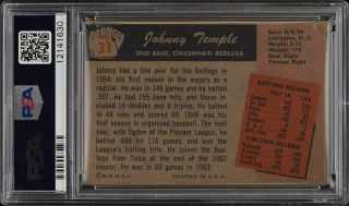 1955 Bowman SETBREAK Johnny Temple 31 PSA 10 GEM (PWCC) 2