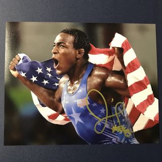 J’den Cox 8x10 Signed Photo Usa Olympics Wrestling Autograph Missouri Tigers