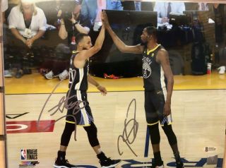 Stephen Curry Kevin Durant 11x14 Signed Autographed Photo Bas Beckett