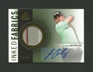 2013 Sp Game Inked Fabrics Multi Color Shirt Auto Louis Oosthuizen 