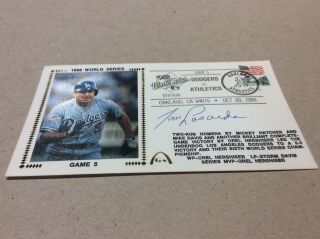 Tom Lasorda Signed 88 World Series Gm 5 First Day Cover