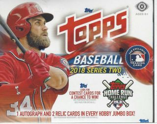 2018 Topps Series 2 Baseball Jumbo Factory Seal Hobby Box