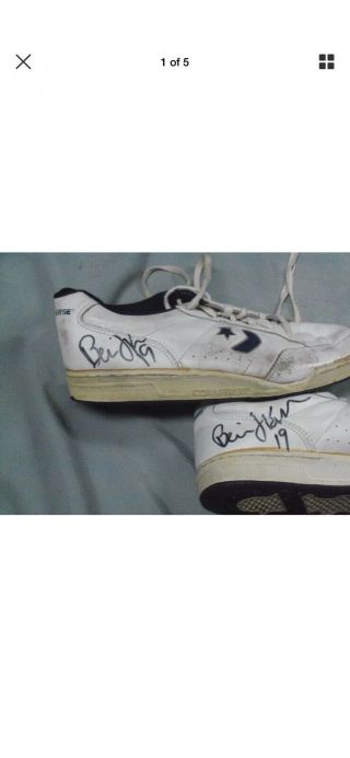Dallas Cowboys,  Bernie Kosar,  Signed Game Converse Shoes,  1993 Season