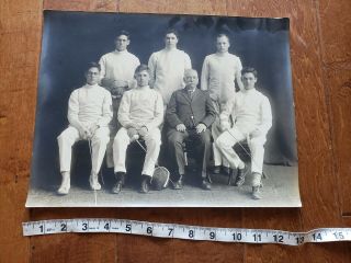 Harvard Crimson Fencing 1928 Vintage Autographed Team Photographs,  Felt Banners 4
