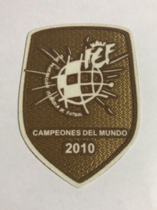 World Cup Champions Winner 2010 Patch Spain Campeones Del Mundo Badge Football