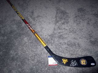 Sidney Crosby Pittsburgh Penguins Signed Autographd Hockey Stick W/ Psa