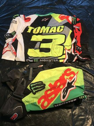 Eli Tomac Autographed Race Jersey Chad Reed Ryan Dungey Ryan Villopoto