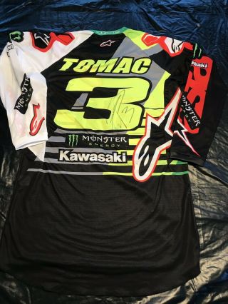 Eli Tomac Autographed Race Jersey Chad Reed Ryan Dungey Ryan Villopoto 2