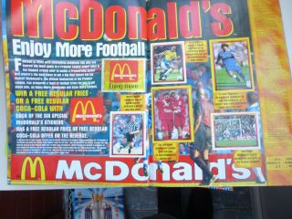 Complete Merlin 1998 Football sticker album with Binder 6