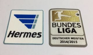 Set Of Bundesliga 2014/2015 Champions,  Hermes Patch Badge For Bayern Munich
