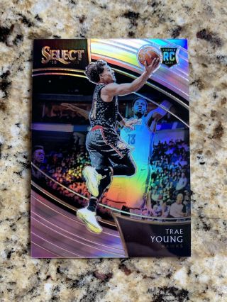 Trae Young 2018 - 19 Panini Select Rc 1/1 Pink Prizm National Silver Pack True 1/1