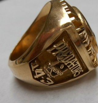 2000 Orlando Predators Arena Bowl Ring 10k Gold 3