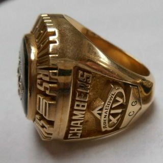 2000 Orlando Predators Arena Bowl Ring 10k Gold 4