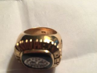 2000 Orlando Predators Arena Bowl Ring 10k Gold 5