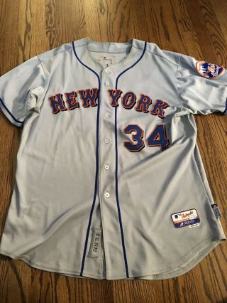 Mike Pelfrey York Mets Game Worn Jersey Mlb Authenticated Set 1