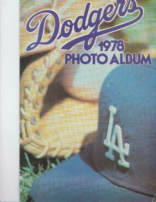 Los Angeles Dodgers Vintage 1978 Mlb Baseball Photo Album Yearbook Program