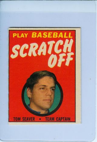 1970 Topps Baseball Scratch Offs Tom Seaver Mets