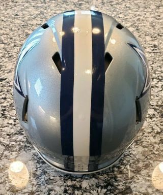 Riddell Speed Dallas Cowboys 16 Game Worn Helmet 2014 - 2015 4