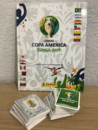 Panini Copa America Brasil 2019 Hardcover Album,  Complete Set Figures -