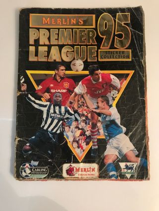 Rare Merlin Premier League Football Sticker Album Book 1995 95 100 Complete Set