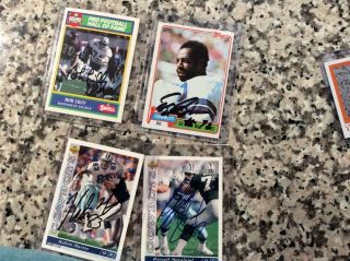 Dallas Cowboys Autographs.  Past Players Part 1 ; Lilly,  Too Tall,  Maryland &